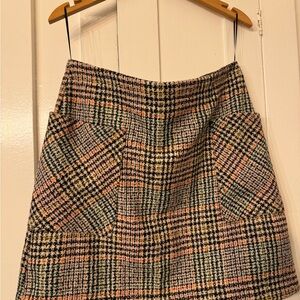 Maeve Plaid A-Line Skirt - Multicolor